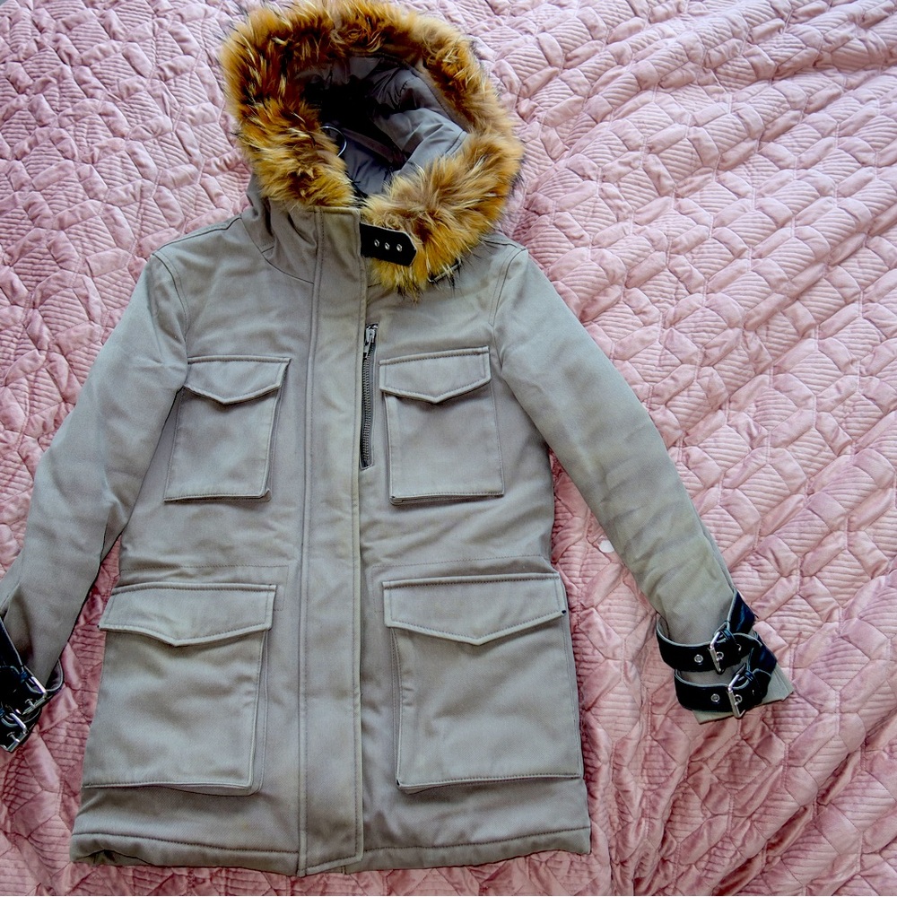 Stylish Fur-Trimmed Parka from The Kooples
